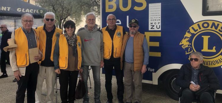 Le Bus pour la Vue du lions Club est passé par Vaison